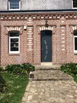 PORTE ENTREE - ALUMINIUM - SOGEFEM - BETHUNE LILLE ARRAS LEN