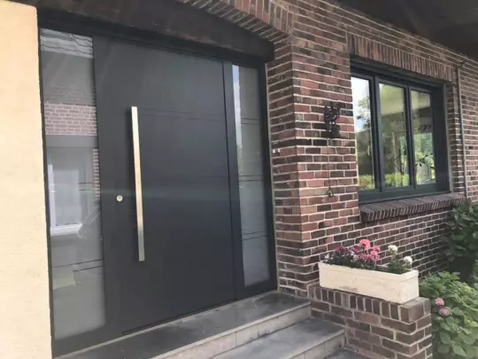 PORTE ENTREE - ALUMINIUM - SOGEFEM - BETHUNE LILLE ARRAS LEN