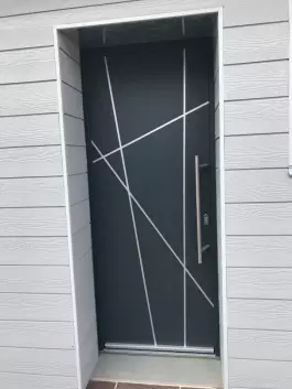 PORTE ENTREE - ALUMINIUM - SOGEFEM - BETHUNE LILLE ARRAS LEN