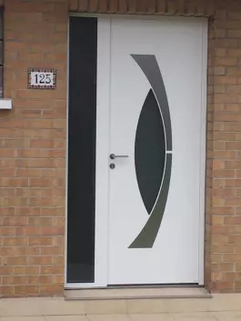 PORTE ENTREE - ALUMINIUM - SOGEFEM - BETHUNE LILLE ARRAS LEN