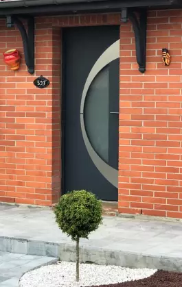 PORTE ENTREE - ALUMINIUM - SOGEFEM - BETHUNE LILLE ARRAS LEN