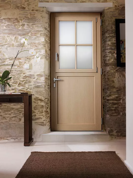 porte d'entrée mixte bois aluminium sogeferm bethune